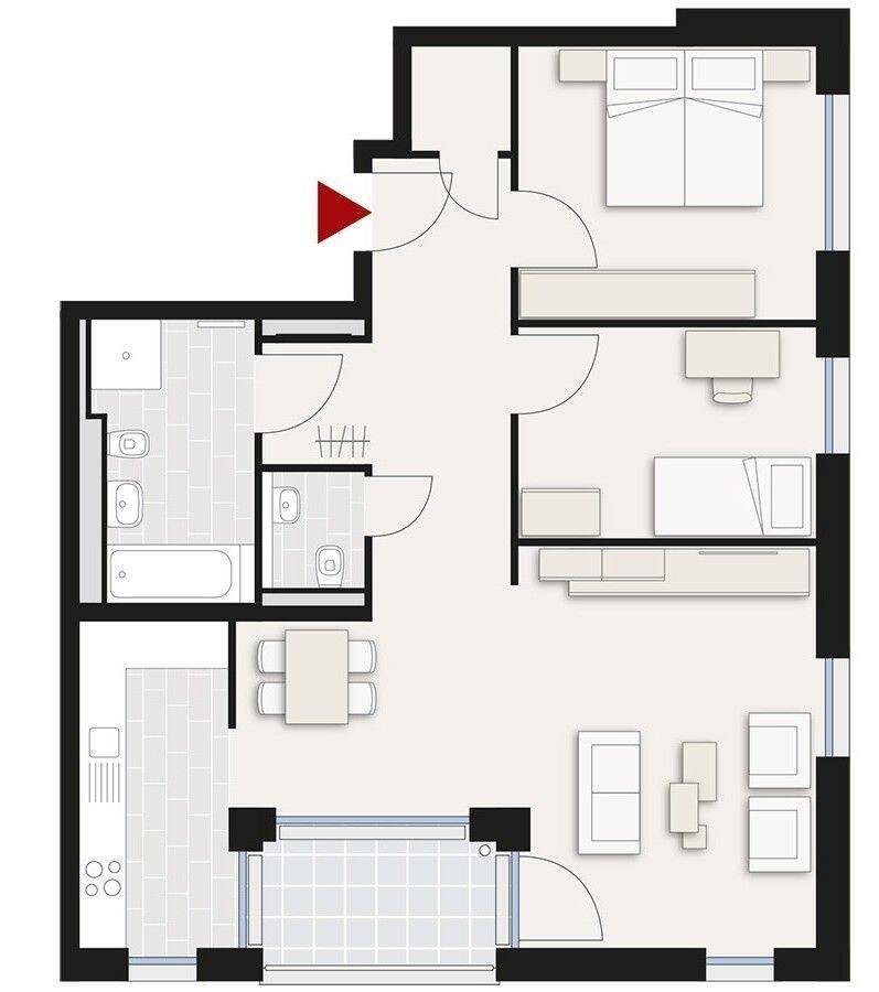 Citywohnung 3,5-Zimmer / neuwertig, gut ausgestattet – demnächst beziehbar, 78224 Singen (Hohentwiel)