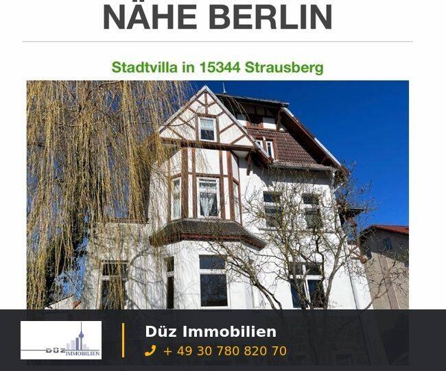 Charmante Altbau-Stadtvilla mit Entwicklungspotenzial in Strausberg, 15344 Strausberg