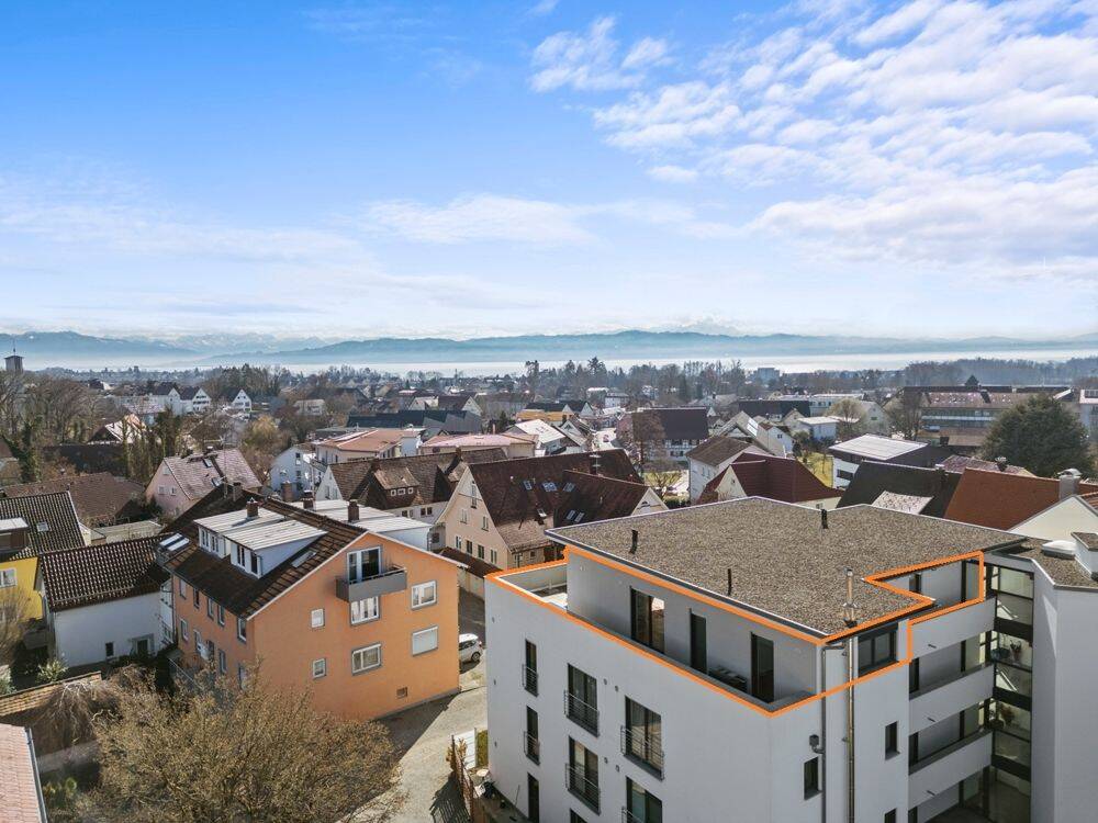 Kressbronn am Bodensee – Luxuriöses Penthouse umlaufender Dachterrasse und atemberaubender Seesicht!, 88079 Kressbronn am Bodensee