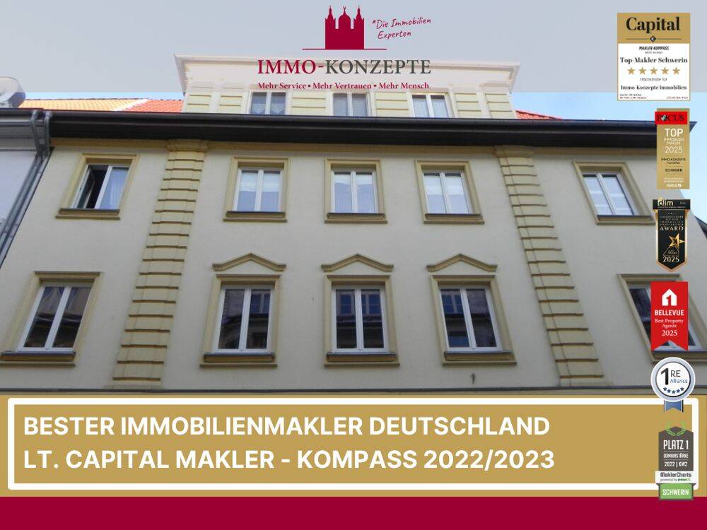TOP 3- Zimmer- Wohnung mit Balkon u. Einbauküche, 19055 Schwerin