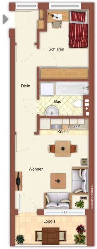 Charmante 2-Zimmer-Etagenwohnung in Mönchengladbach  40 m², vielseitig und gemütlich, 41066 Mönchengladbach (Bettrath Neuwerk Uedding)