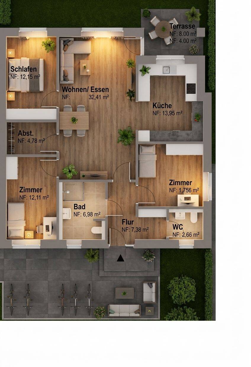 Ihr neues Zuhause in Lingen – helle 4-Zimmer-EG-Wohnung mit Wohlfühlcharakter, 49809 Lingen (Ems)