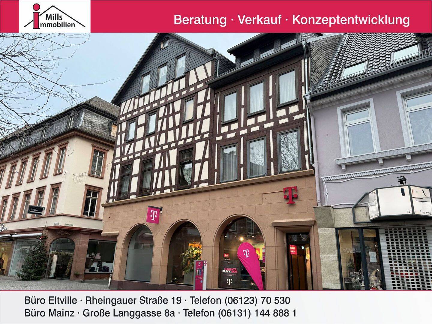 **Top-Wohn- und Geschäftshaus mit 8 Einheiten** in 1-A-Geschäftslage der Binger Fußgängerzone, 55411 Bingen am Rhein