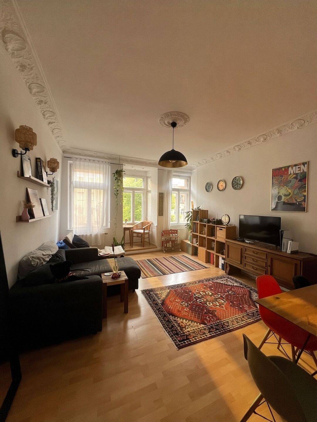 3-Zimmer-Altbauwohnung mit Balkon in zentraler Nürnberger Lage, 90402 Nürnberg (Gleißbühl Lorenz Tafelhof Tullnau Wöhrd)
