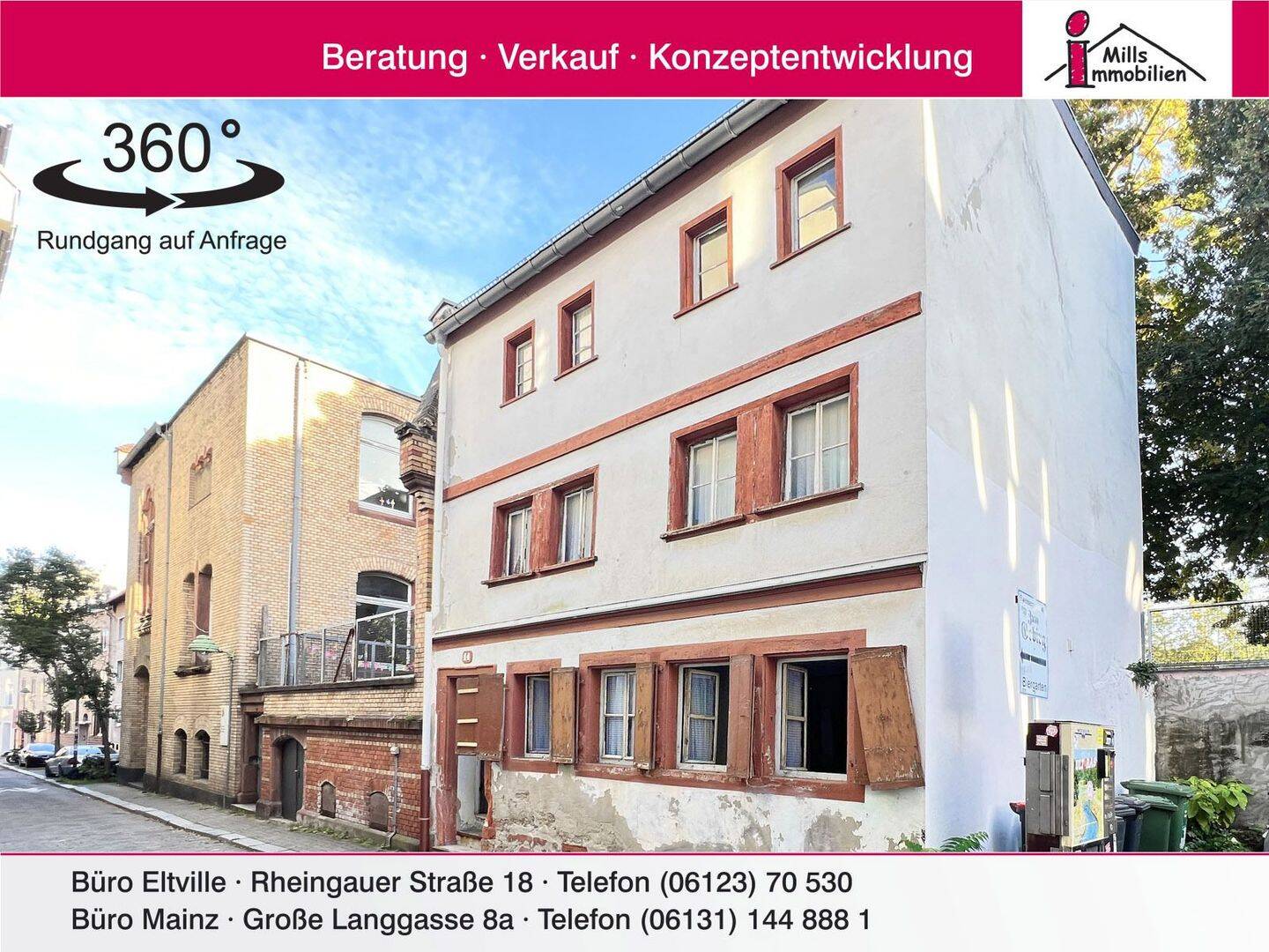 Denkmalgeschütztes Einfamilienhaus mit Geschichte in ruhiger Lage mitten in Mainz-Altstadt, 55116 Mainz (Altstadt Neustadt Oberstadt)
