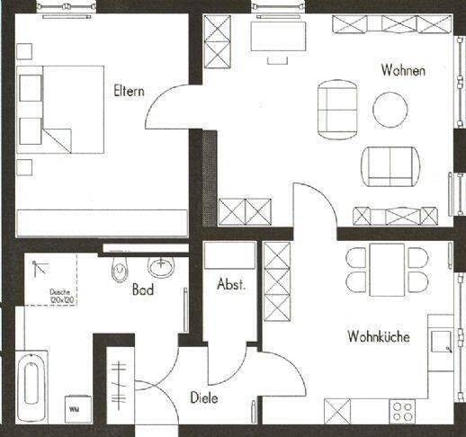 2 Zimmer Wohnung in Senden-Wullenstetten zu vermieten, 89250 Senden