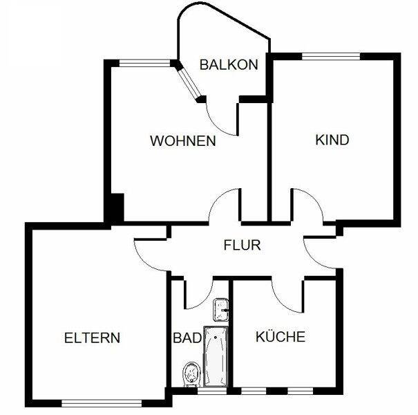 Wohn(t)raum: ansprechende 3-Zimmer-Wohnung, 45883 Gelsenkirchen (Feldmark Heßler)