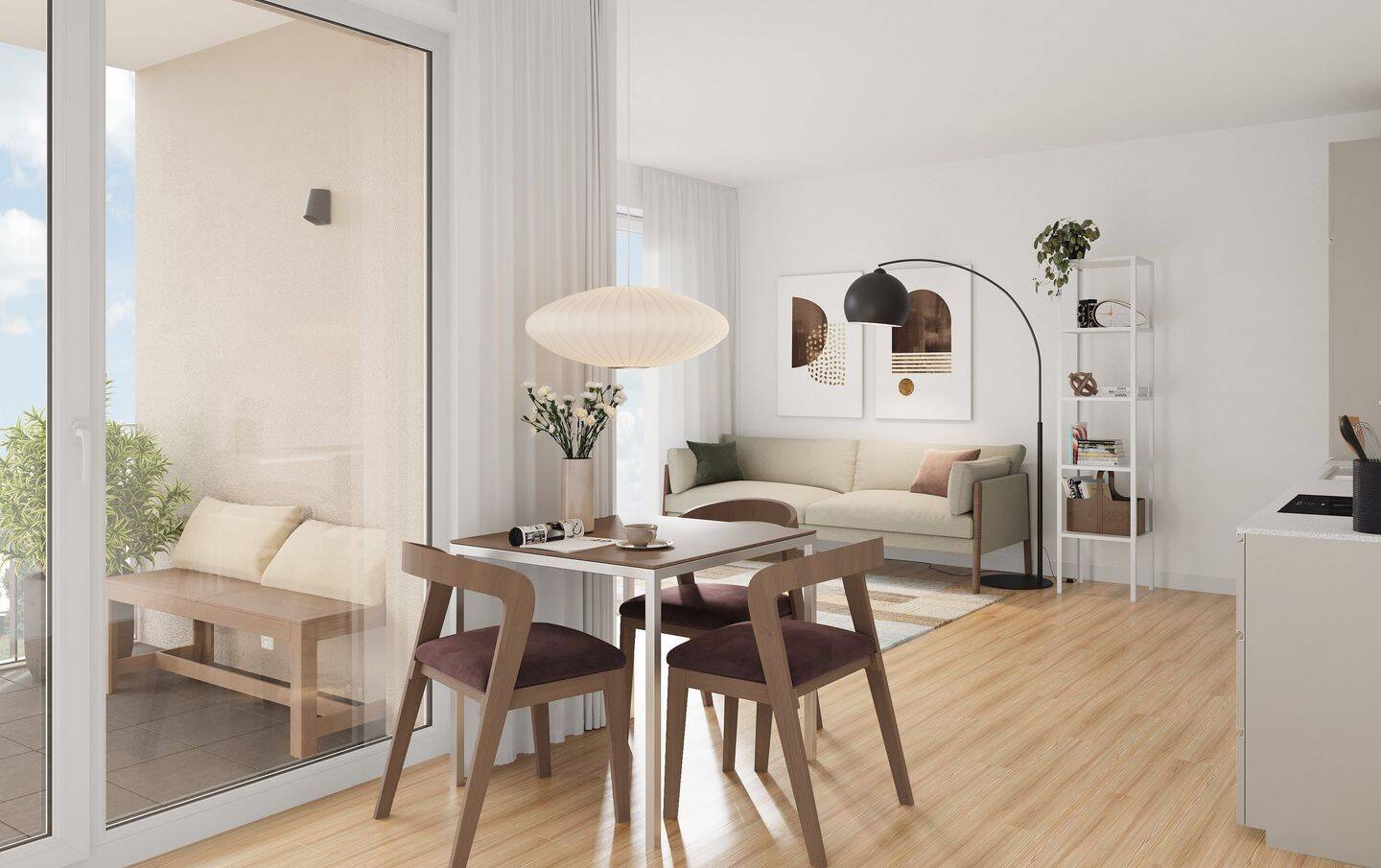 Wohnraum mit Loggia, 79115 Freiburg im Breisgau