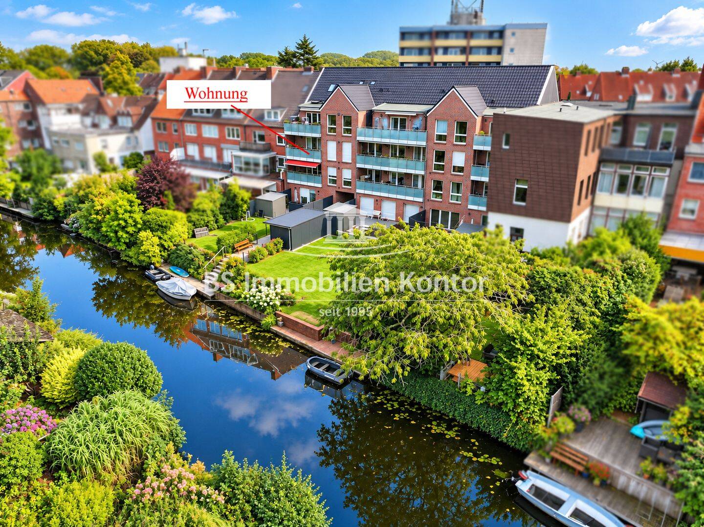 Wohnen am Hinter Tief! Top gepflegte OG-Wohnung mit Balkon in zentraler Lage!, 26721 Emden (Barenburg Conrebbersweg Früchteburg Harsweg Stadtzentrum)