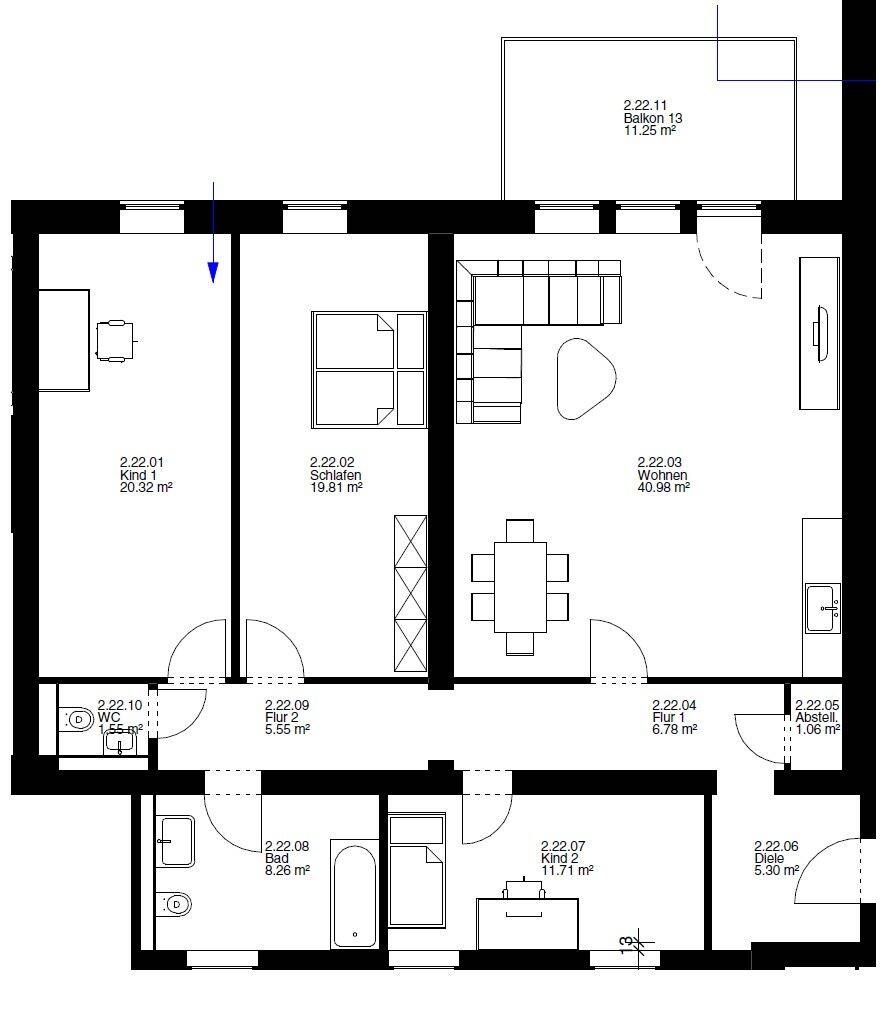 Wunderschöne und helle 4-Zimmer Wohnung in Mainz-Kastel, 55252 Wiesbaden (Mainz-Kastel)