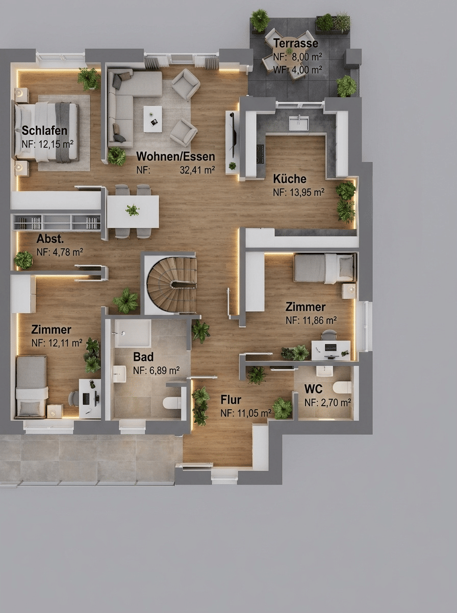 Helle 4-Zimmer-Wohnung in attraktiver Lage von Lingen, 49809 Lingen (Ems)