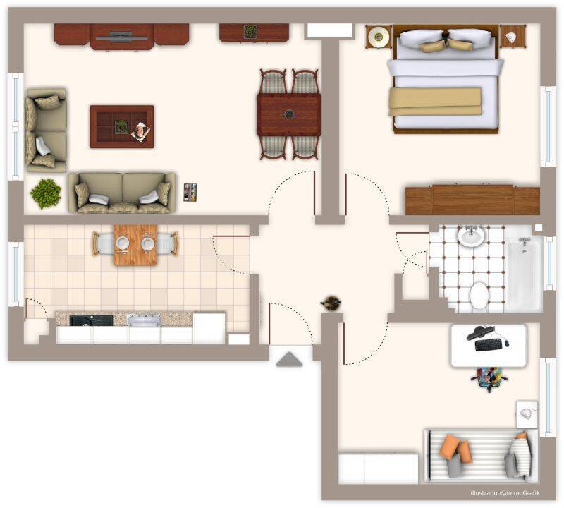 Abwechslungsreiche 3-Zimmer-Etagenwohnung in Mönchengladbach Ideal für Familien!, 41065 Mönchengladbach (Hardterbroich Hermges Lürrip Pesch)