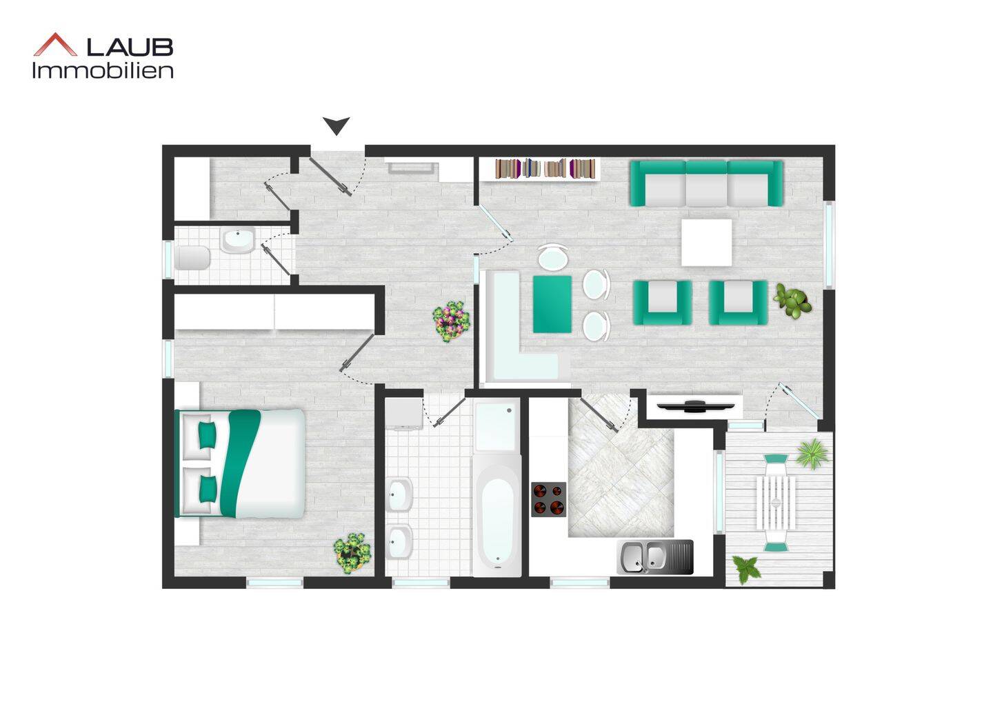 Zentrale Wohnung mit Balkon, 88521 Ertingen