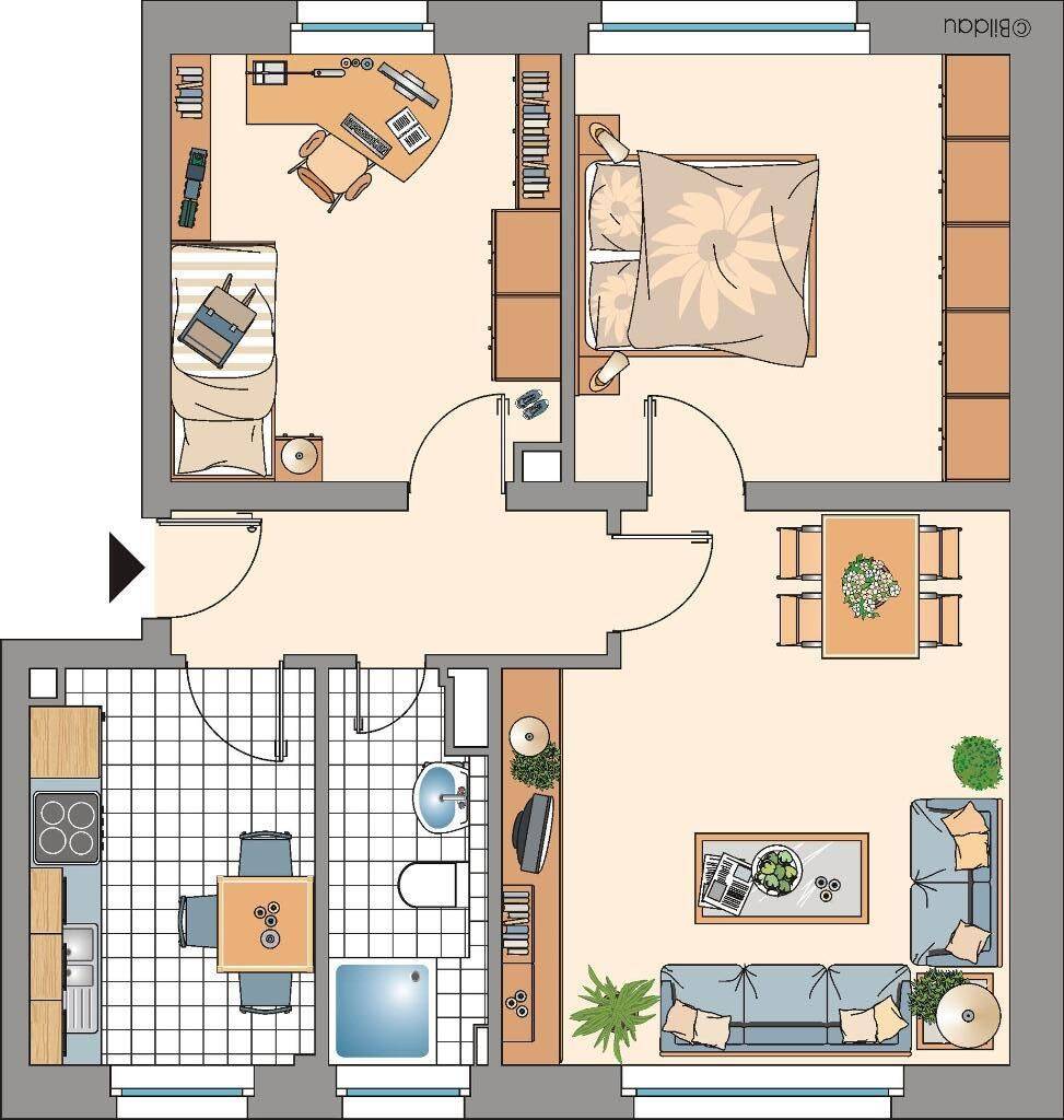 Tolle Wohnung in Top Lage mit Balkon ! Demnächst, Bezugsfertig !, 45892 Gelsenkirchen (Resse Resser-Mark)