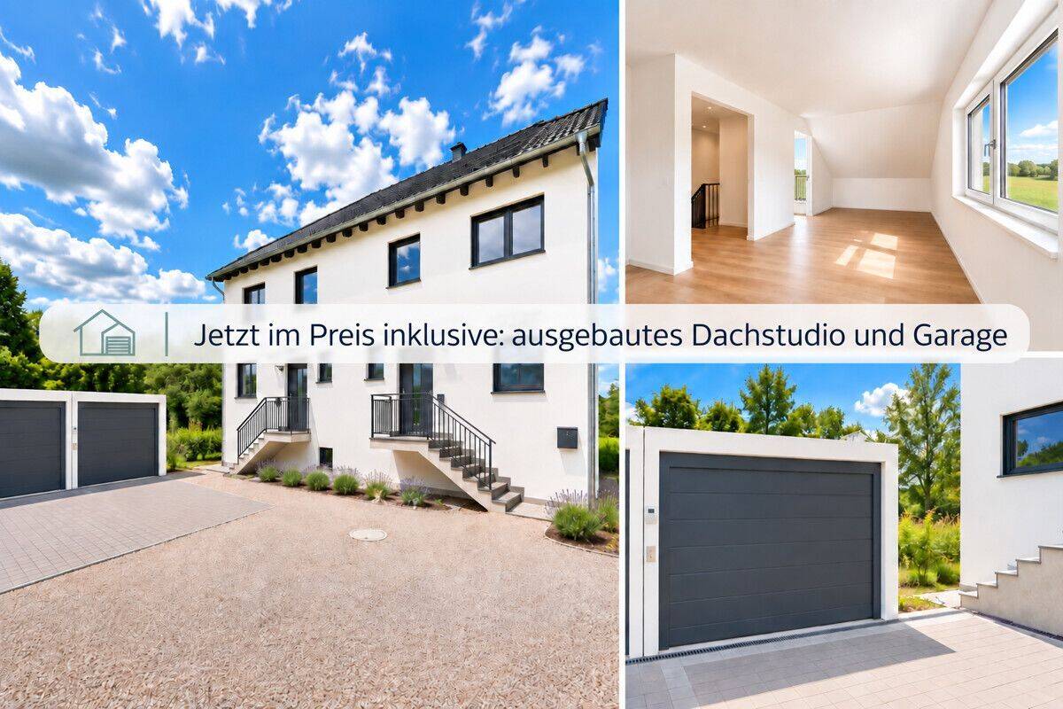 Jetzt mehr Zuhause: Neubau-DHH in Ergoldsbach inklusive Garage und Dachstudio mit Bad, 84061 Ergoldsbach
