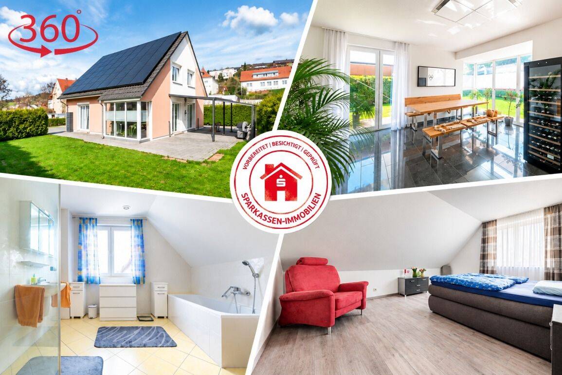Einfamilienhaus mit Wärmepumpe, PV-Anlage und Doppelgarage, 97980 Bad Mergentheim