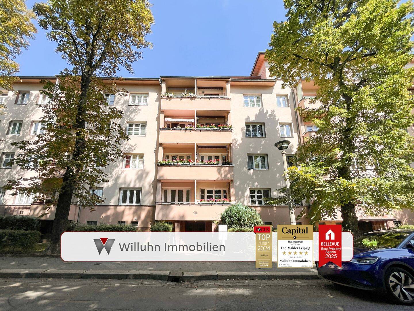 Balkon, Tageslichtbad mit Wanne in ruhiger Seitenstraße, 4157 Leipzig (Gohlis-Mitte Gohlis-Nord Möckern)