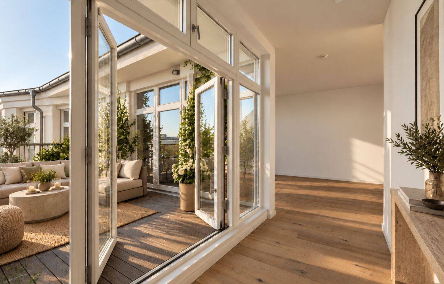 Penthouse-Living mit großzügigen 25 m² Terrassenflächen, 12435 Berlin (Treptow-Köpenick Alt-Treptow Kleingartenanlage Rathaus Plänterwald)