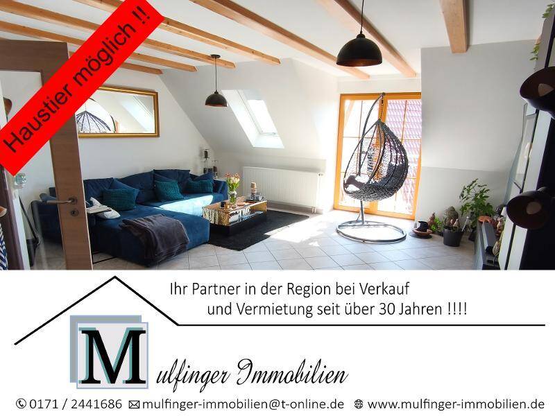 4 Zi. Wohnung in DG / Galerie mit Garten (auf Wunsch), Balkon und Garage in Höchstadt OT, 91315 Höchstadt a.d. Aisch