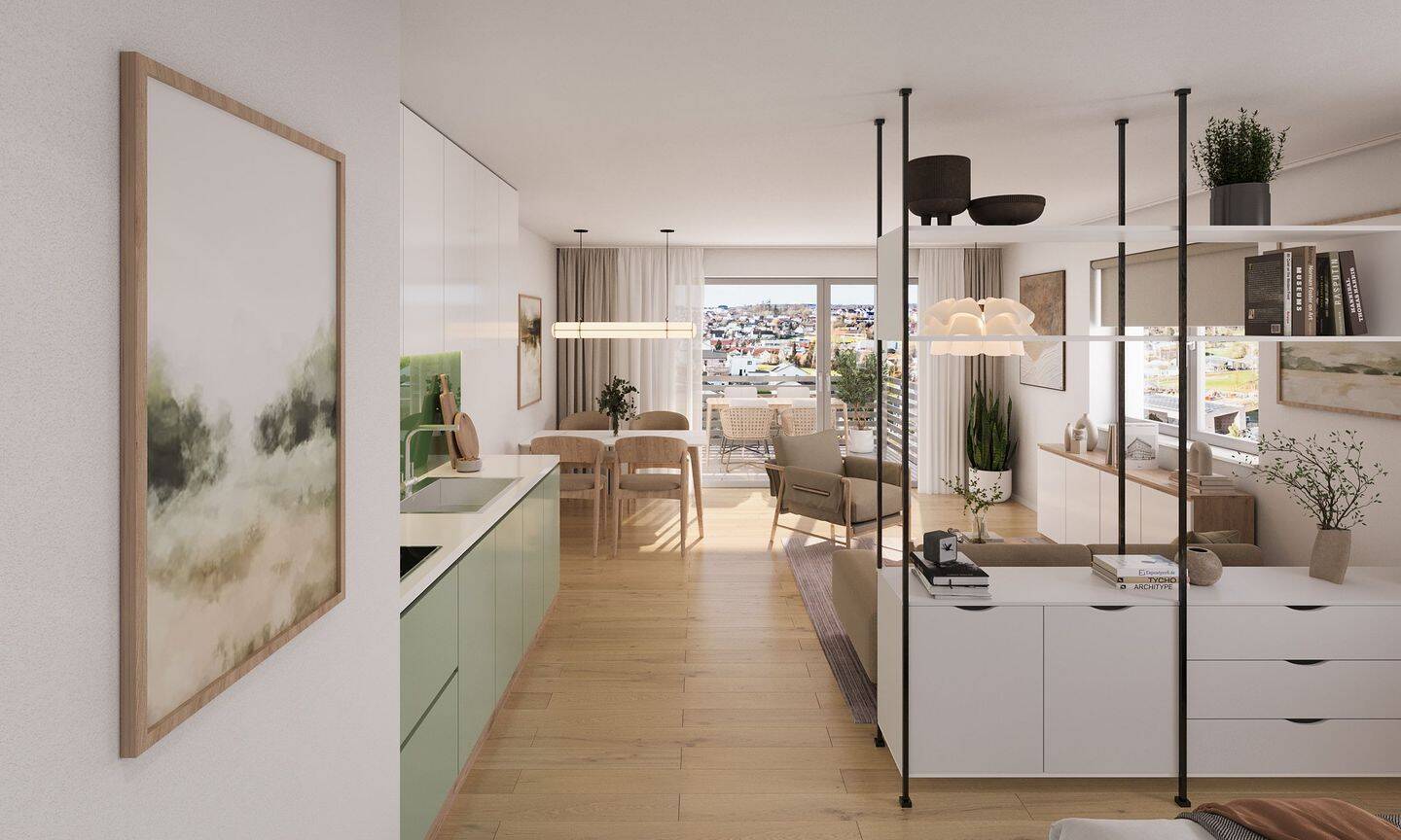 Neubau KfW-40-QNG: 1,5-Zi-Eigentumswohnung im 1. Obergeschoss, 88416 Ochsenhausen