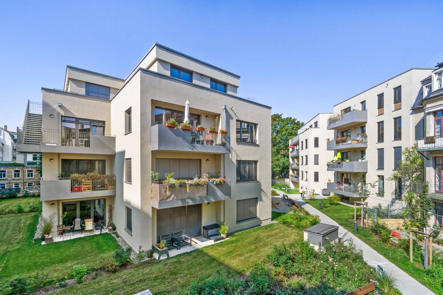 Moderne Etagenwohnung zur Miete mit Terrasse in Dresden Neustadt – Wentzel Dr., 1099 Dresden