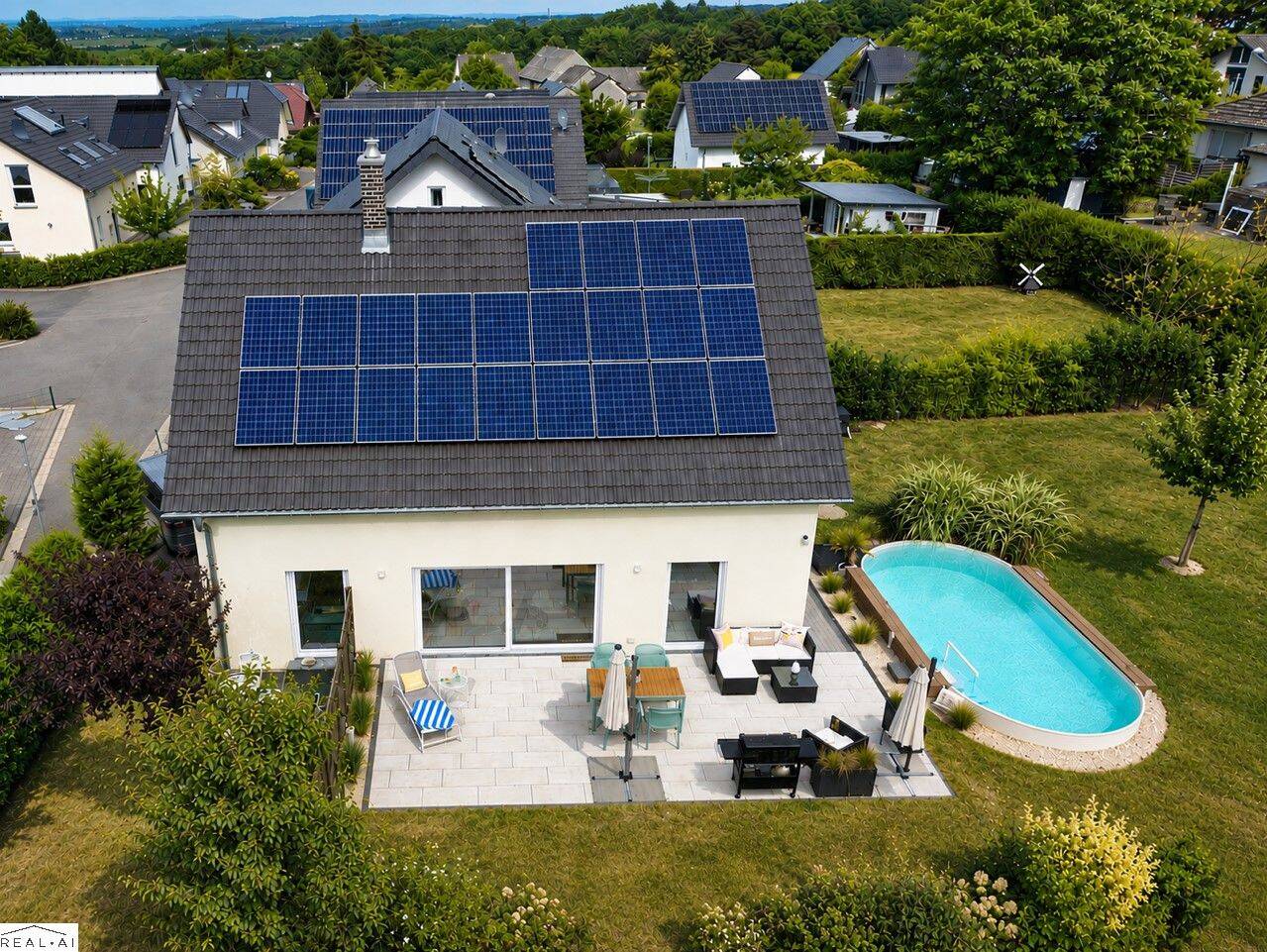 Fast Neu! Landhaus 5 Zi. Energie A + LWWP + Photovoltaik, Aegidienberg, mit Pool und Carport, 53604 Bad Honnef