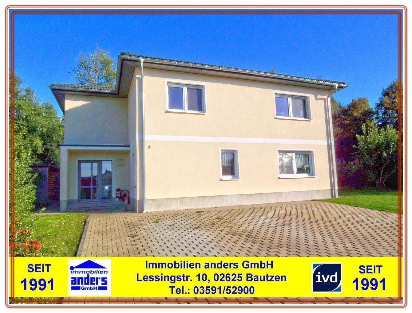 Moderne 3-Raum-Wohnung mit Süd-Balkon – PKW-Stellplätzen – separates Grundstück mit Terrasse – Wanne und Dusche – nahe Bautzen, 2692 Obergurig