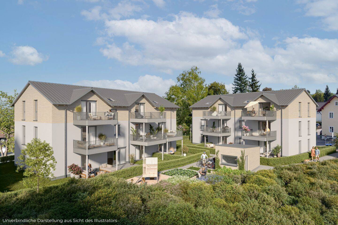hubertus.zwoa – Stilvolle 2-Zimmer-Wohnung in hochwertigem Neubauensemble, 82229 Seefeld