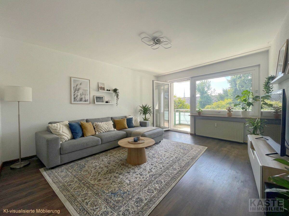 Lichtdurchflutete Eigentumswohnung in Bothfeld mit Südbalkon und Blick ins Grüne, 30657 Hannover
