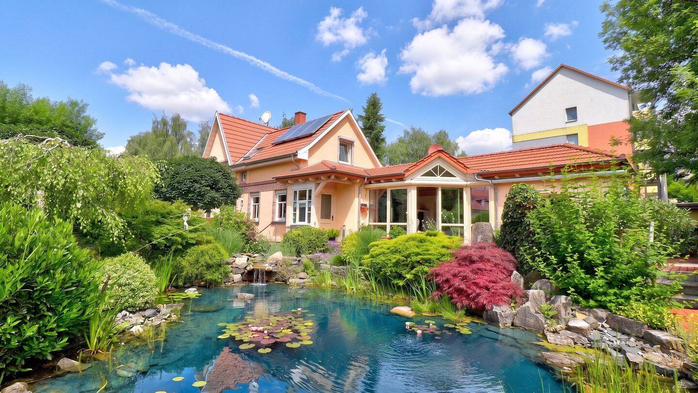 Einfamilienhaus in Mühlhausen: ebenerdig wohnen auf traumhaft angelegtem Grundstück, 99974 Mühlhausen/Thüringen