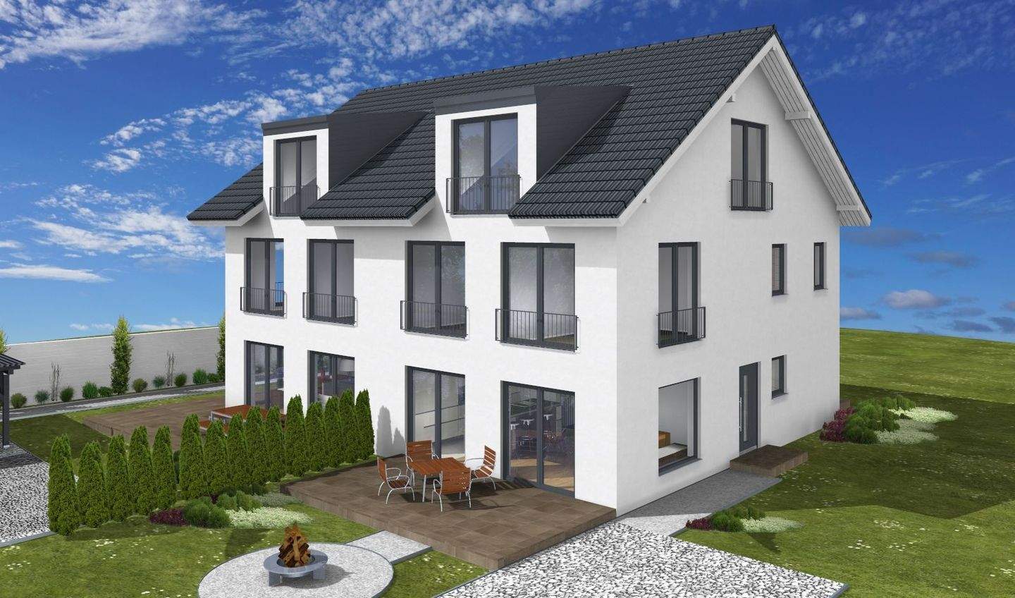NEUBAUPROJEKT – Doppelhaushälfte in Pliening, 85652 Pliening