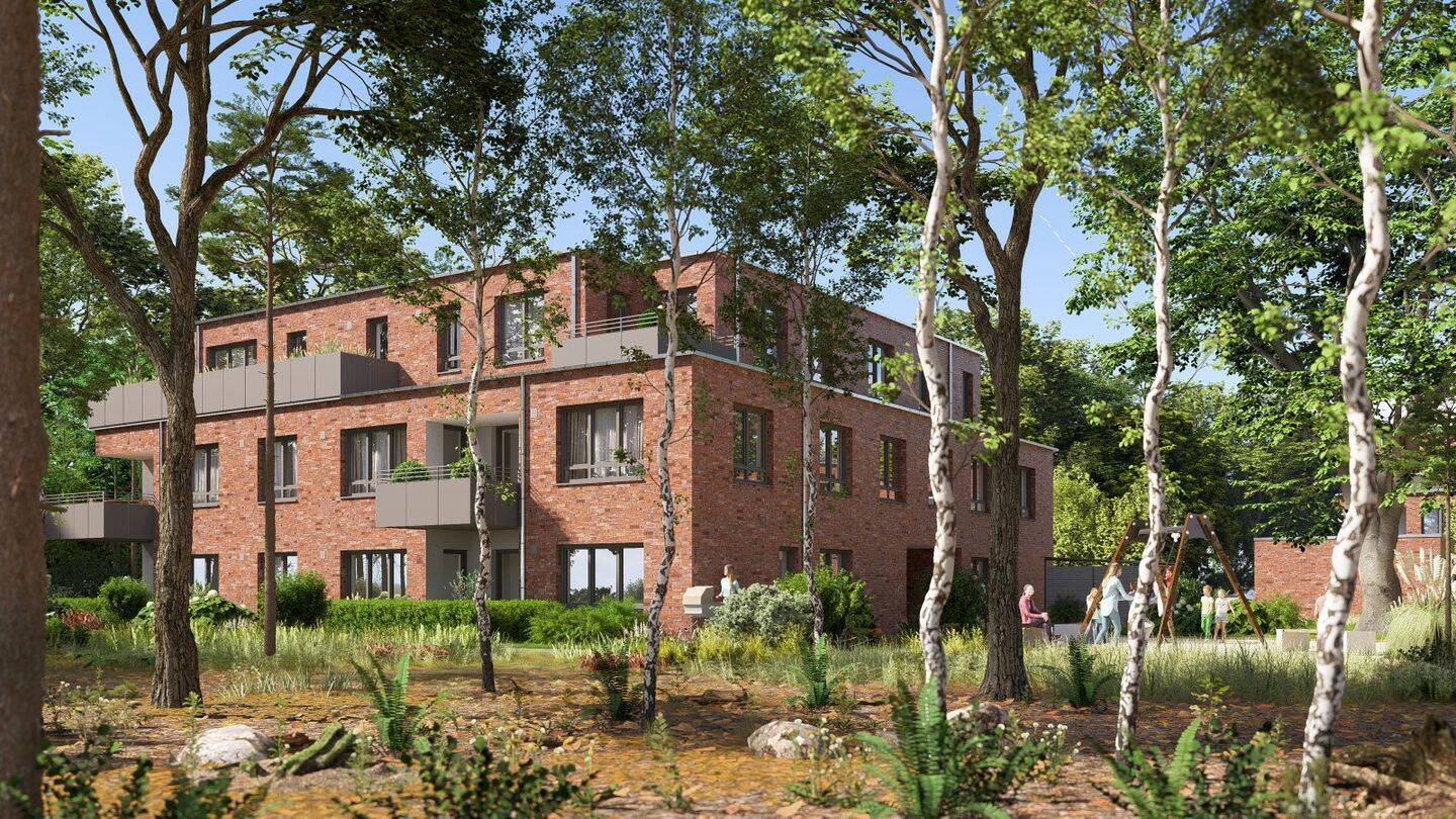 Ihre Neubau 3-Zimmer-Wohnung im 1. OG im KfW 40 Standard – Wohnquartier „Zum Roten Berge“, 48165 Münster (Amelsbüren Angelmodde Berg Fidel Hiltrup)