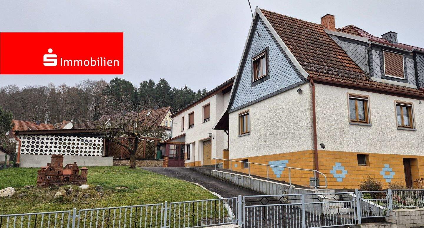 Solide Doppelhaushälfte mit Anbau in Waldnähe, 36448 Bad Liebenstein