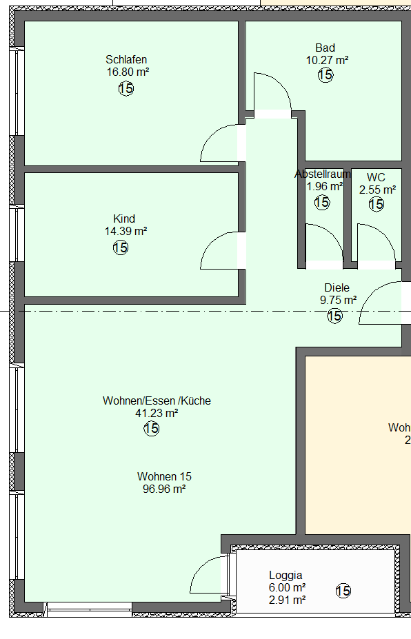 Neuwertige 3 Zimmerwohnung in Mannheim mit super Energieklasse, 68219 Mannheim (Rheinau)