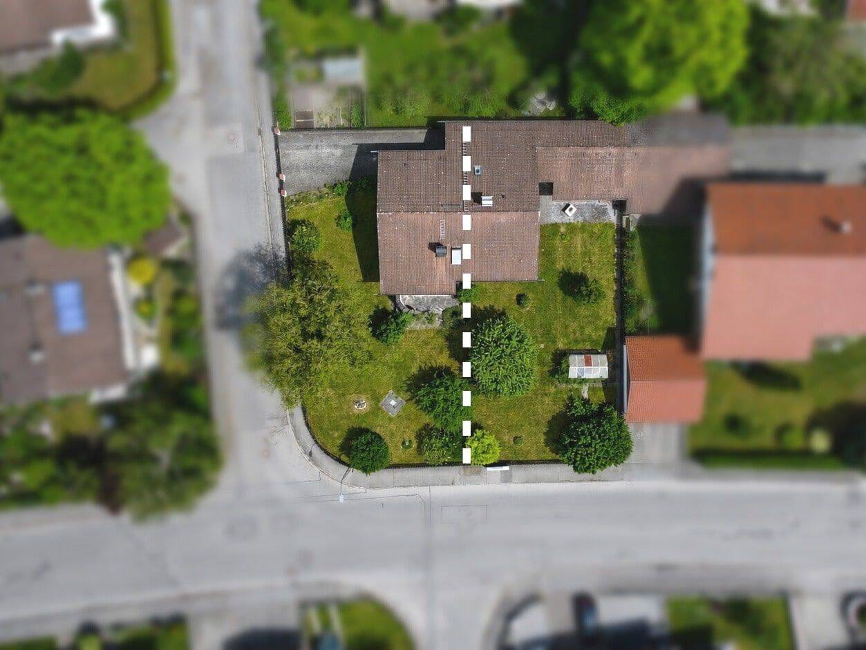 1/2 Projektgrundstück mit Altbestand – mit positivem Vorbescheid für DHH & EFH, 83052 Bruckmühl