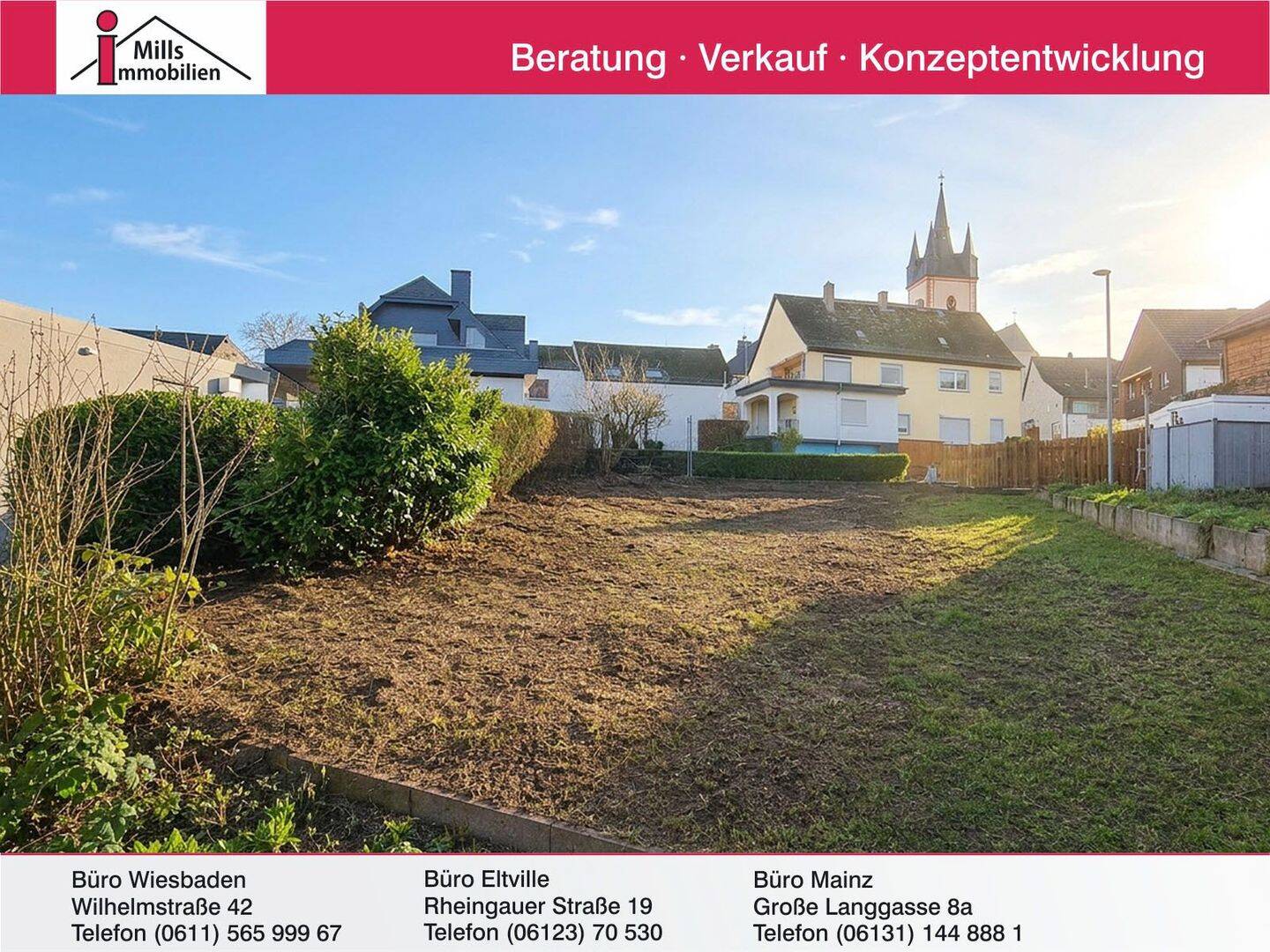 Schönes Baugrundstück teilweise mit Fernblick in schöner Wohnlage von Eltville-Rauenthal, 65345 Eltville am Rhein