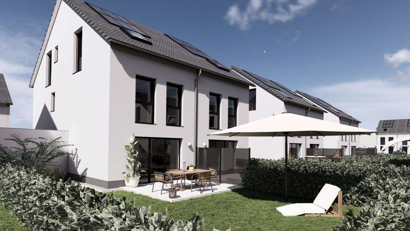 Neubau-Doppelhaushälfte mit Satteldach nach EH 40 Effizienzstandard!, 55278 Hahnheim