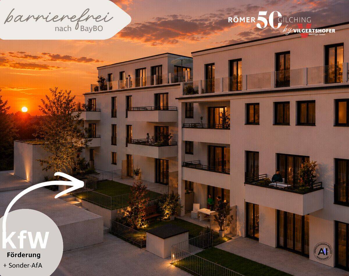 3-Zimmer Neubau-Wohnglück im EG mit Südost-Ausrichtung und Gartenanteil, 82205 Gilching