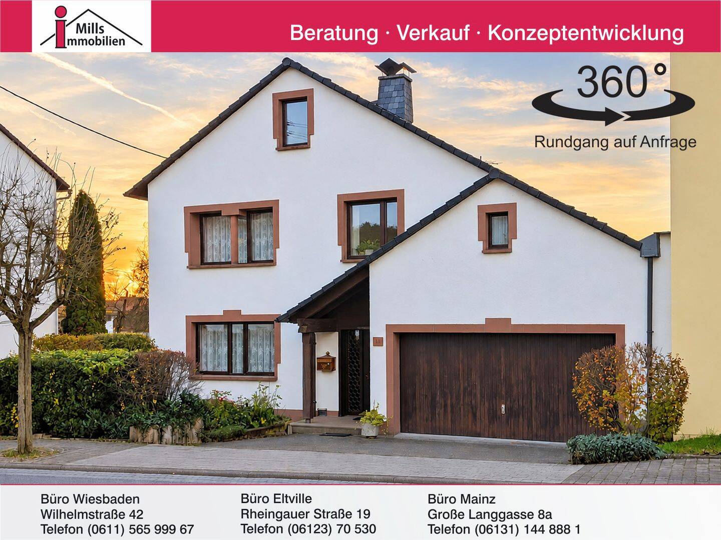Großes freistehendes Einfamilienhaus mit Fernblick, 65385 Rüdesheim am Rhein