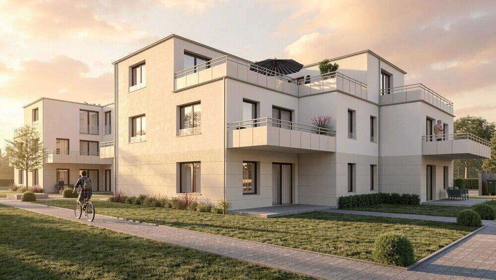 Zuhause in der Südpfalz: Barrierearme 3-Zimmer-Wohnung im 1. OG mit großem Balkon, 76831 Billigheim-Ingenheim