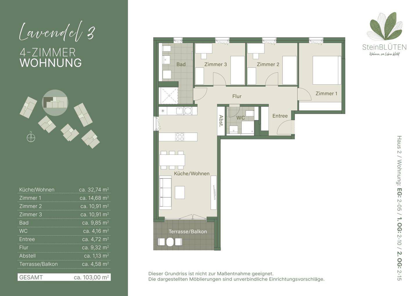 Modern. Großzügig. Zuhause – Ihre neue 4-Zimmer-Wohnung., 90547 Stein