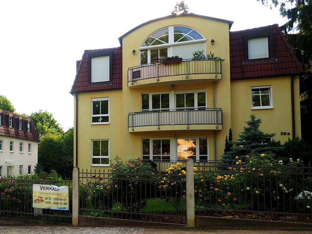 Ohne Käufer-Courtage: Drei-Zimmer-Wohnung in bester Lage in Radebeul-Ost, oberhalb des Augustusweges, 1445 Radebeul