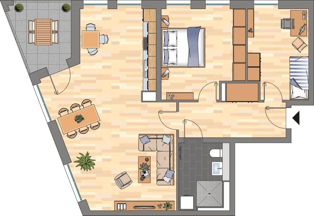 3-Zimmer-Wohnung in Essen Südviertel, 45128 Essen (Südostviertel Südviertel)