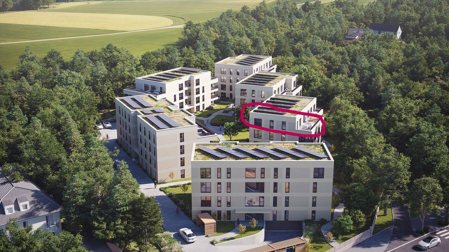 Penthouse-Wohnung ** Weniger Gartenarbeit. Nicht weniger Grün**, 90547 Stein