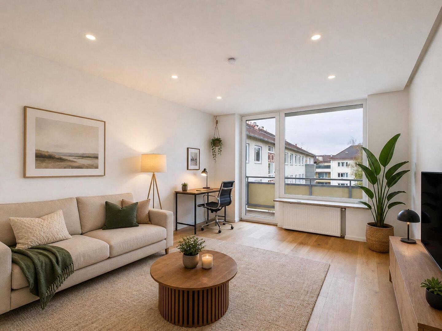 Wohnkomfort auf zwei Etagen – Elegante Maisonette mit Balkon, 80807 München (Milbertshofen-Am Hart Schwabing-Freimann)