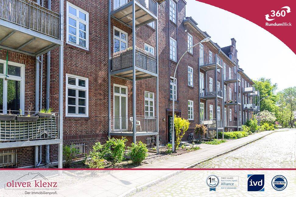 Helle Wohnung sucht neuen Mieter – 2-Zimmerwohnung mit Balkon in der Flensburger Nordstadt., 24939 Flensburg (Altstadt Neustadt Nordstadt Westliche Höhe)