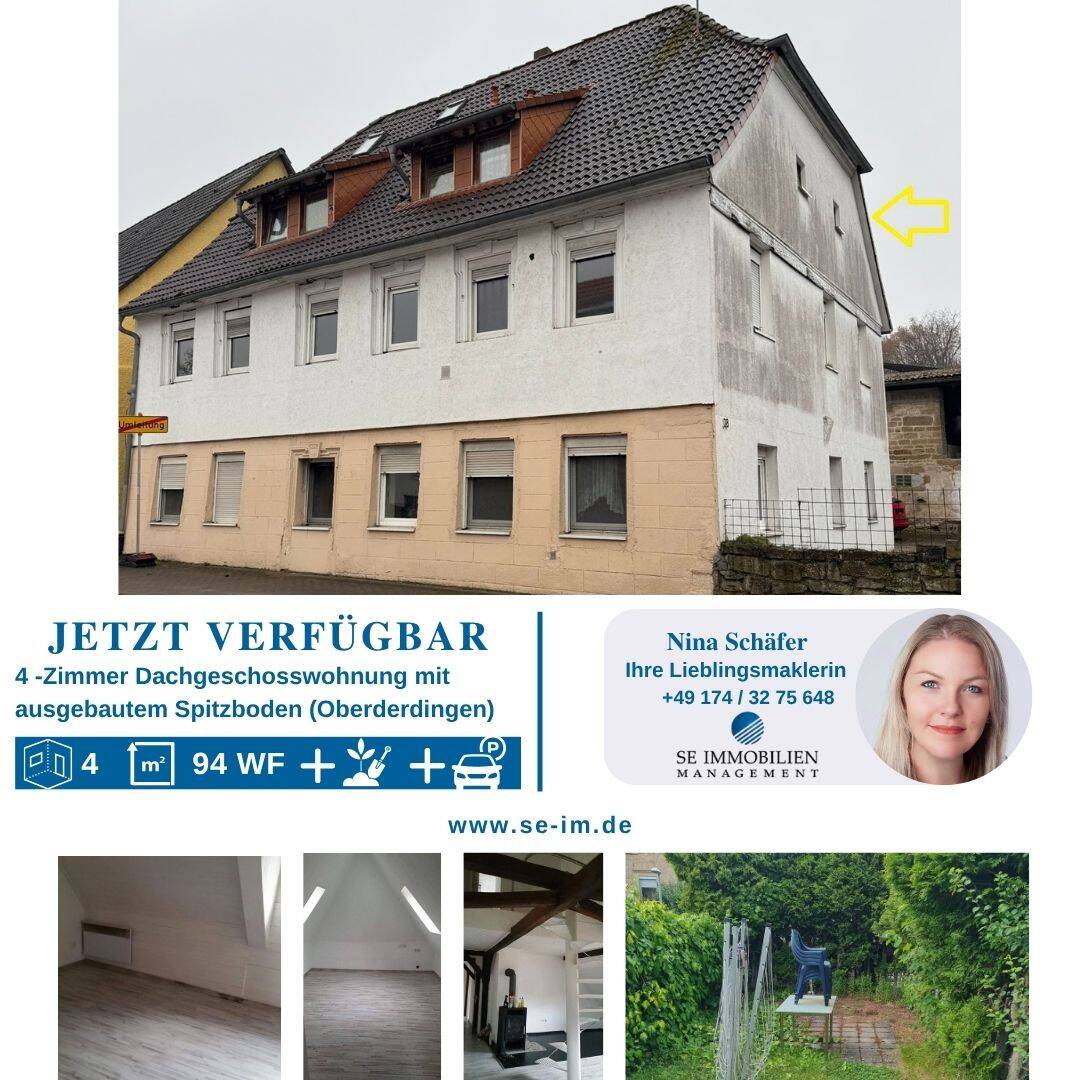 Großzügiges Wohnen unterm Fachwerk – Charmante 4 Zimmer-Wohnung in Oberderdingen!, 75038 Oberderdingen