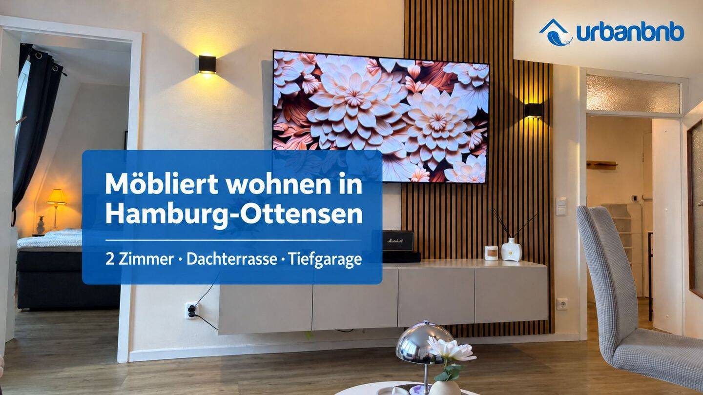 Möblierte 2-Zimmer-Wohnung in Hamburg-Ottensen, 22763 Hamburg (Altona Othmarschen Ottensen)