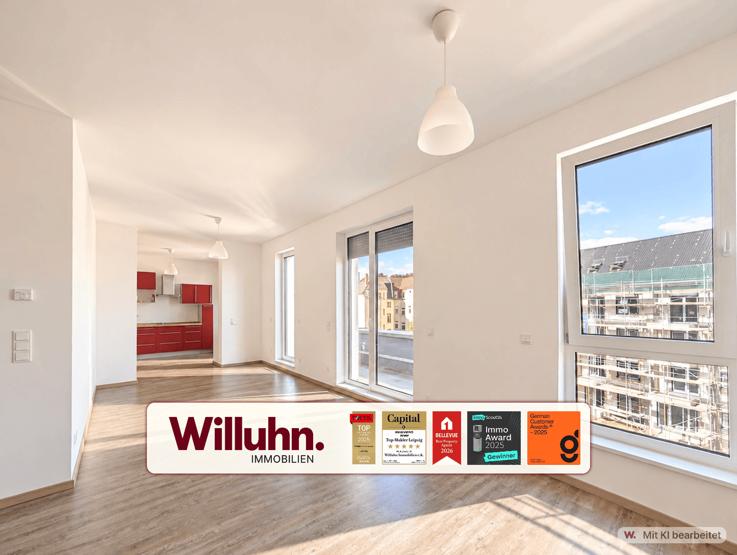 ! Bezugsfrei ! NEUBAU – Maisonette – Balkon – Fußbodenheizung – Aufzug – Stellplatz, 4425 Taucha