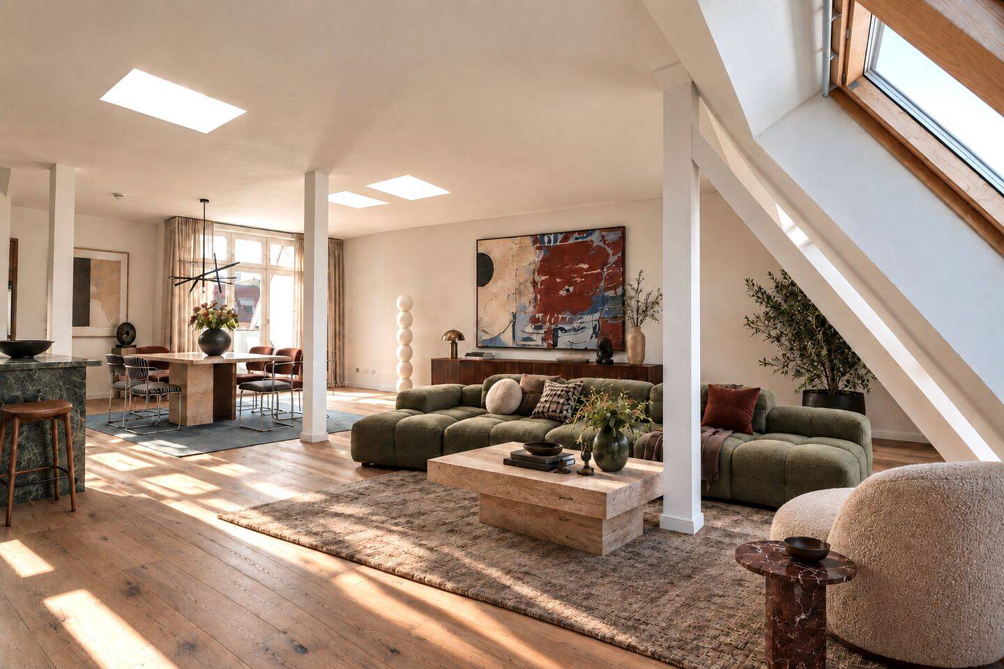 Loft Living im Erstbezug -lichtdurchflutetes Dachgeschoss mit Südterrasse, 12435 Berlin (Treptow-Köpenick Alt-Treptow Kleingartenanlage Rathaus Plänterwald)